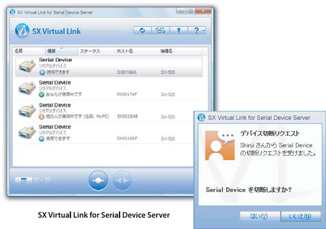 SX Virtual Link for Serial Device Serverとは？