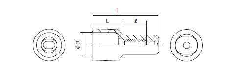 耐熱型閉端接続子　図