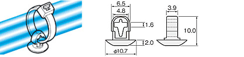 プッシュボタン　　PBM-0、PBM-9　寸法図