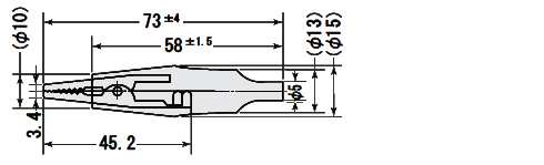 ミノムシクリップ　Ａ型　MJ-002　　寸法図