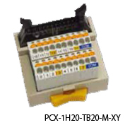 スプリングロック式（スプリングロック式）コネクタターミナル　PCX-1H20-TB20-M-XY　三菱電機対応