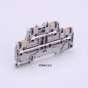 VTXW-2.5/2　中継端子台24A（1：1結線×2段）