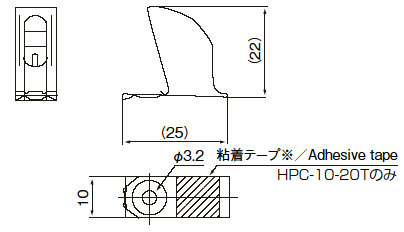 ハイポイントコンタクト　HPC-10-20T　寸法図