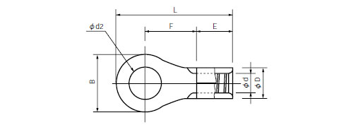 耐熱端子（R形）丸形（ヒーター線及び電熱線用）Nシリーズ[仕様]｜もの