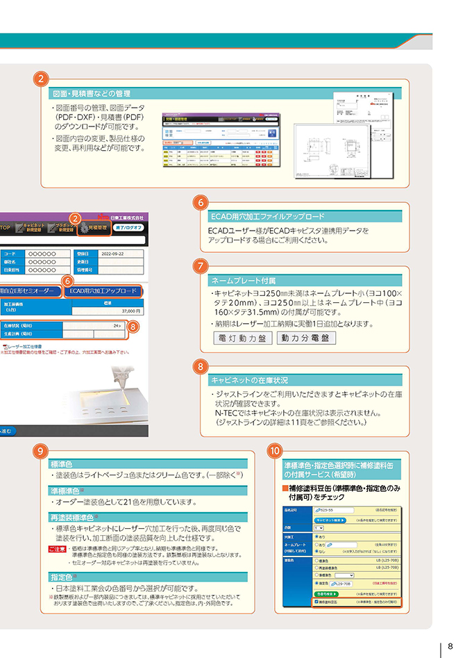 キャビネットレーザー穴加工 （9）