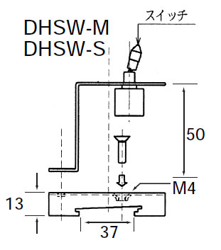 DHSW-M/S寸法図