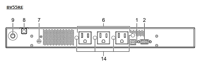 BV55RE　背面図