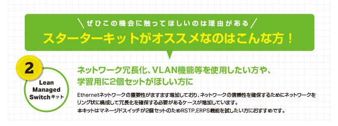 Lean Managed Switch　スターターキット（2）