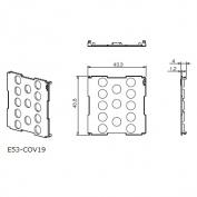 E53-COV19、E53-COV23   温度調節器E5用カバー   