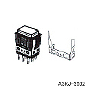 押ボタンスイッチ（角胴形）用ロング取りつけ板　A3KJ-3002